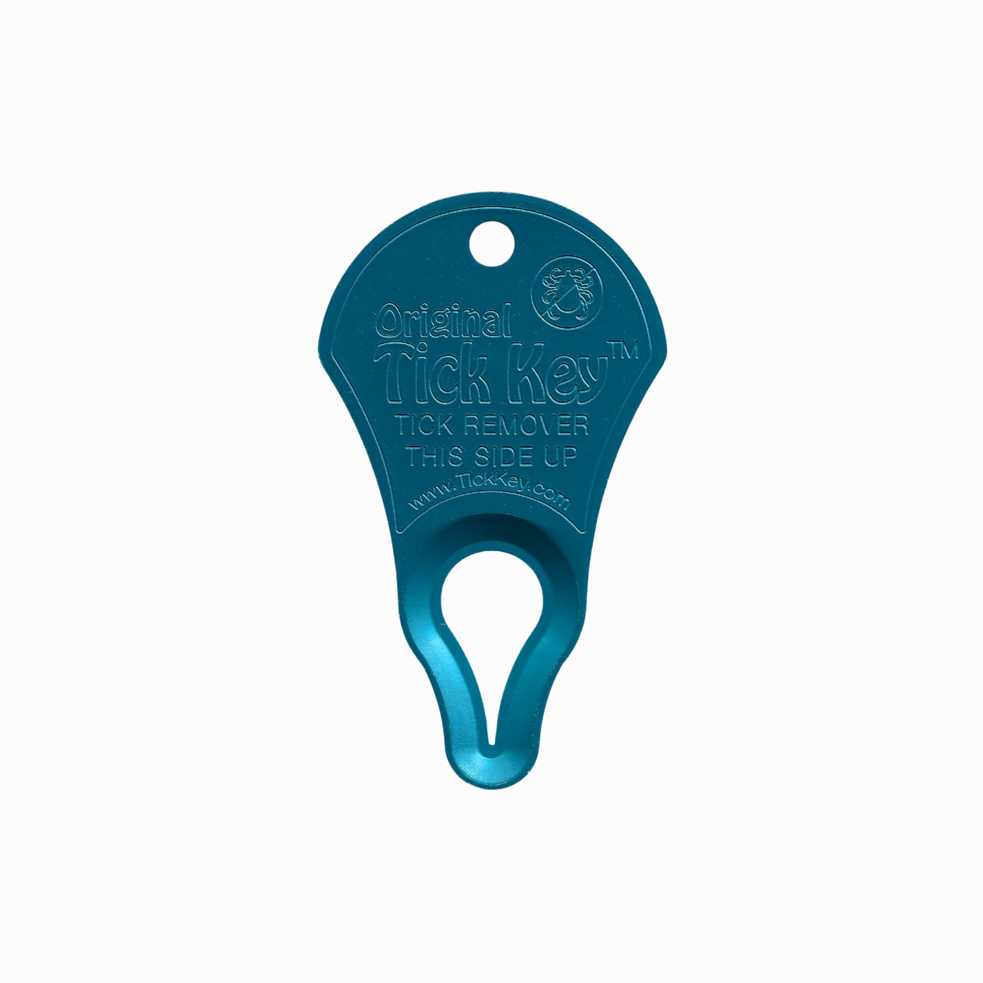 The Original Tick Key - Tick Detaching Device - Portable, Safe and Highly Effective Tick Detaching Tool (Blue)