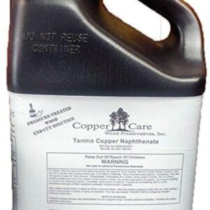 Tenino Copper Naphthenate 17% (2% as Metal) Double Strength - Highest Concentration Allowed - 1 Gallon - Wood Preservative