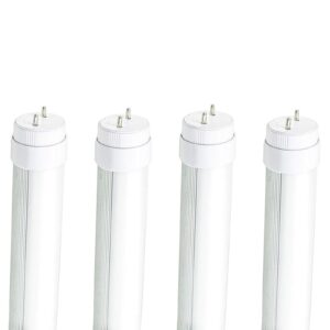 wyzm f15t8 led tube light,120v 4-pack of 7 watt f15t8 rv light bulb,rotatable end caps,18" (17-3/4" pin to pin) length,5500k white color