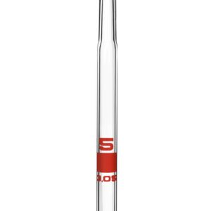 EISCO Serological Pipette, 5ml - Class A, Tolerance ±0.030ml - Blue Graduations - Color Code, Red - Calibrated for Delivery to Jet - Borosilicate Glass