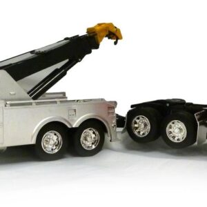 Newray Peterbilt Black Tow Truck with Red Peterbilt Cab 1/32 Scale Pre-Built Diecast Model Set