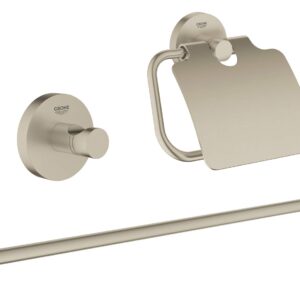 Grohe 40775EN1 Essentials City Bathroom Set, 3-In-1, Brushed Nickel