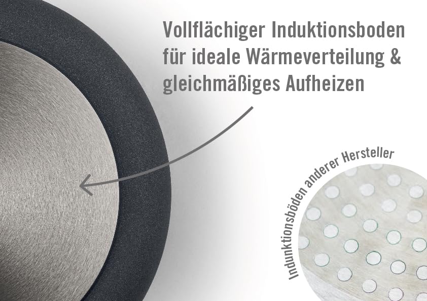 Woll Diamond 1724DPI Lite Cast High randpfanne Induction 24 CM Diameter 7 CM High with Removable Handle