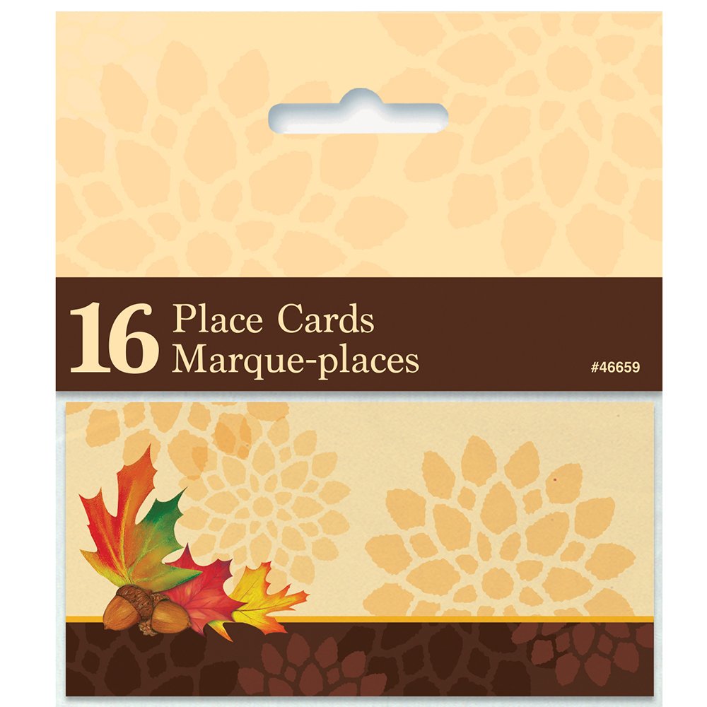 Fall Leaves Place Cards, 16ct