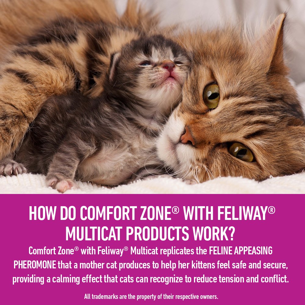 Comfort Zone Multicat Diffuser Kit for Cat Calming