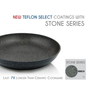 TeChef - Infinity Collection /12" Frying Pan, Coated 4 times with the new Teflon® Stone Coating with Ceramic Particles (PFOA Free) (12-Inch)