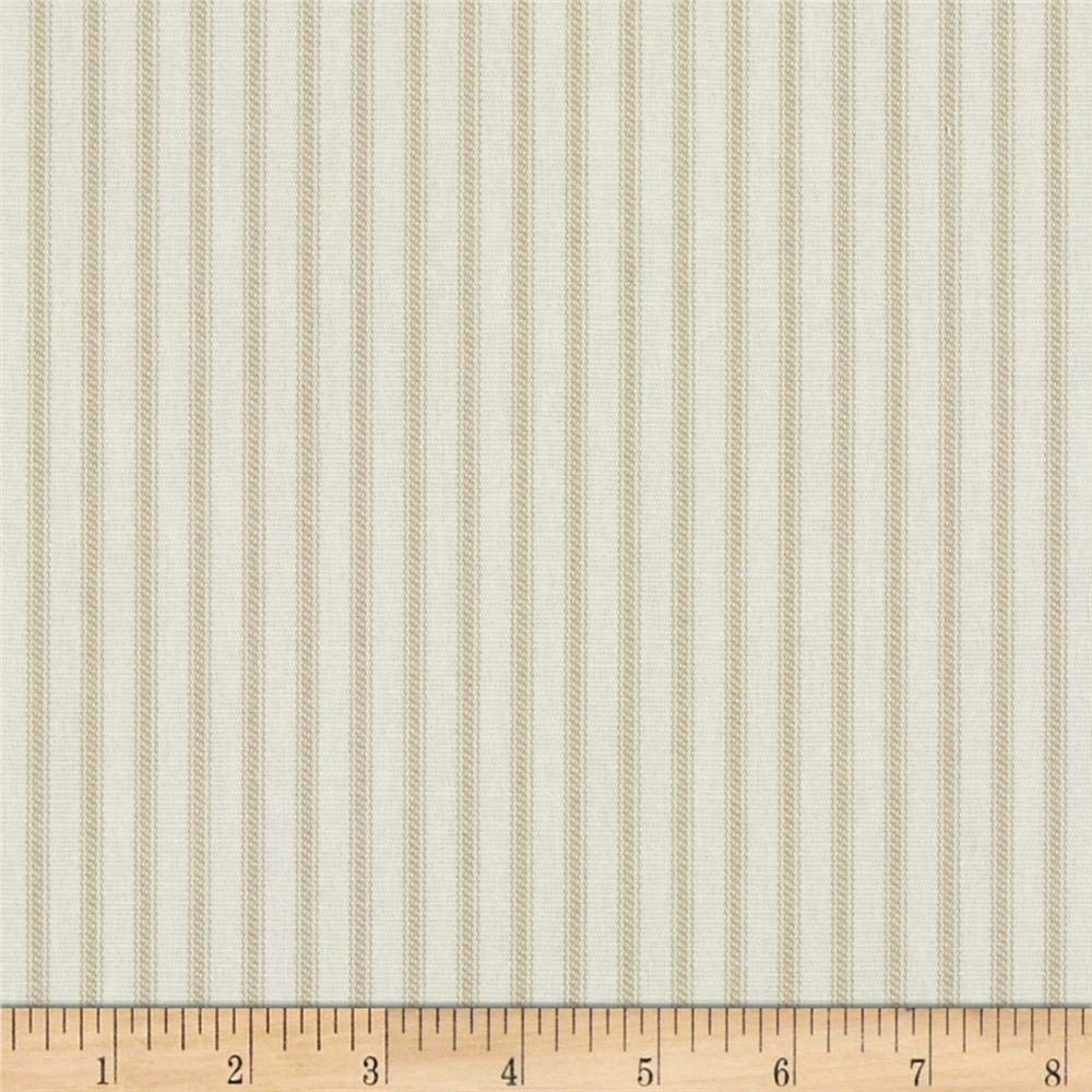 Magnolia Home Fashions Berlin Ticking Stripe Duck Sand, Fabric by the Yard