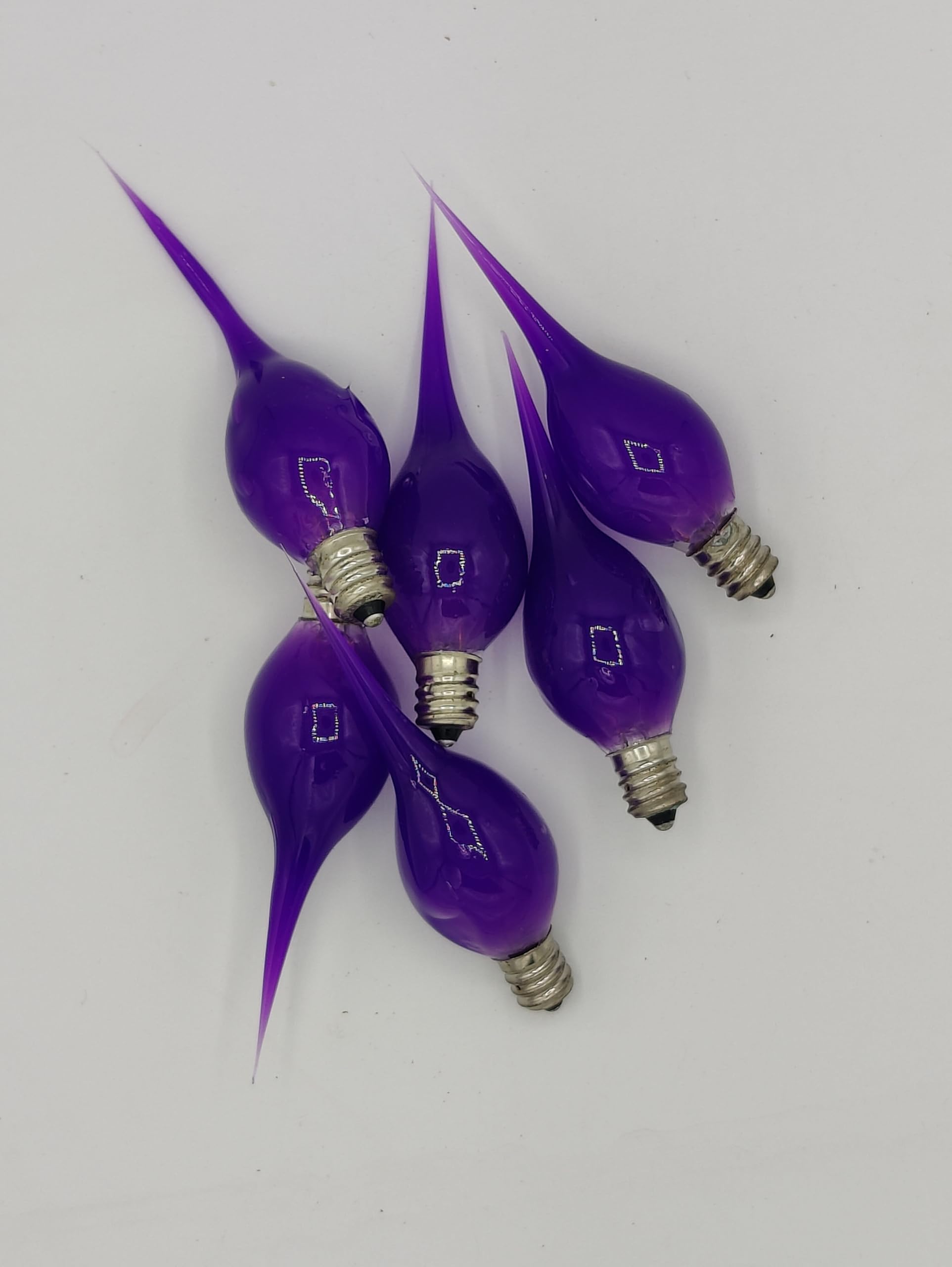 On The Bright Side Primitive Silicone Dipped 5 Watt Light Bulb - Pack of 6 - Dark Purple