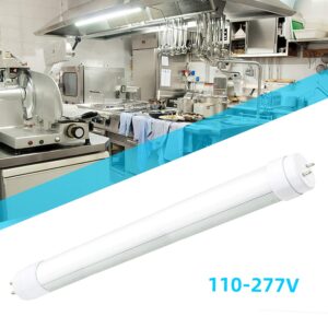 WYZM F15T8 LED Tube Light,120V 4-Pack of 7 Watt F15T8 RV Light Bulb,Rotatable end caps,18" (17-3/4" pin to pin) Length,5500K White Color