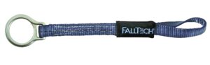 falltech 8366l d-ring extender - web with choking loop and d-ring, 18", blue