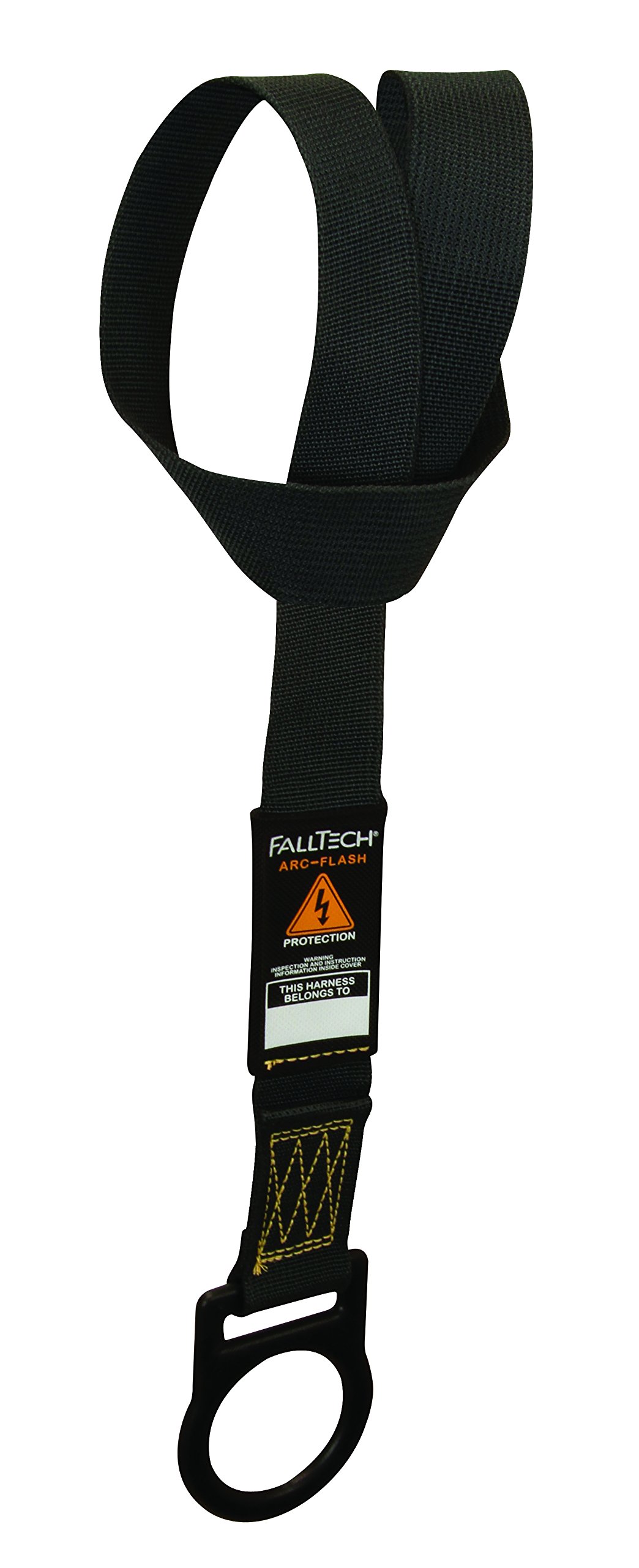 FallTech 72494FT Multi-Purpose Arc Flash Choker - Arc Flash Nomex Choker with 1 Coated D-Ring, 4', Black