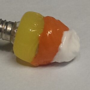 On The Bright Side - Specialty Silicone Bulb - Hand Dipped - Candy Corn - Pack of 2