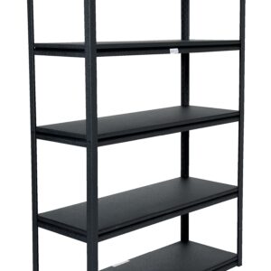 Vestil PCBS-1848 Steel Powder Coated Bolt-Less Shelving 48 in. x 18 in. x 72-1/4 in. 2000 Lb. Capacity Black