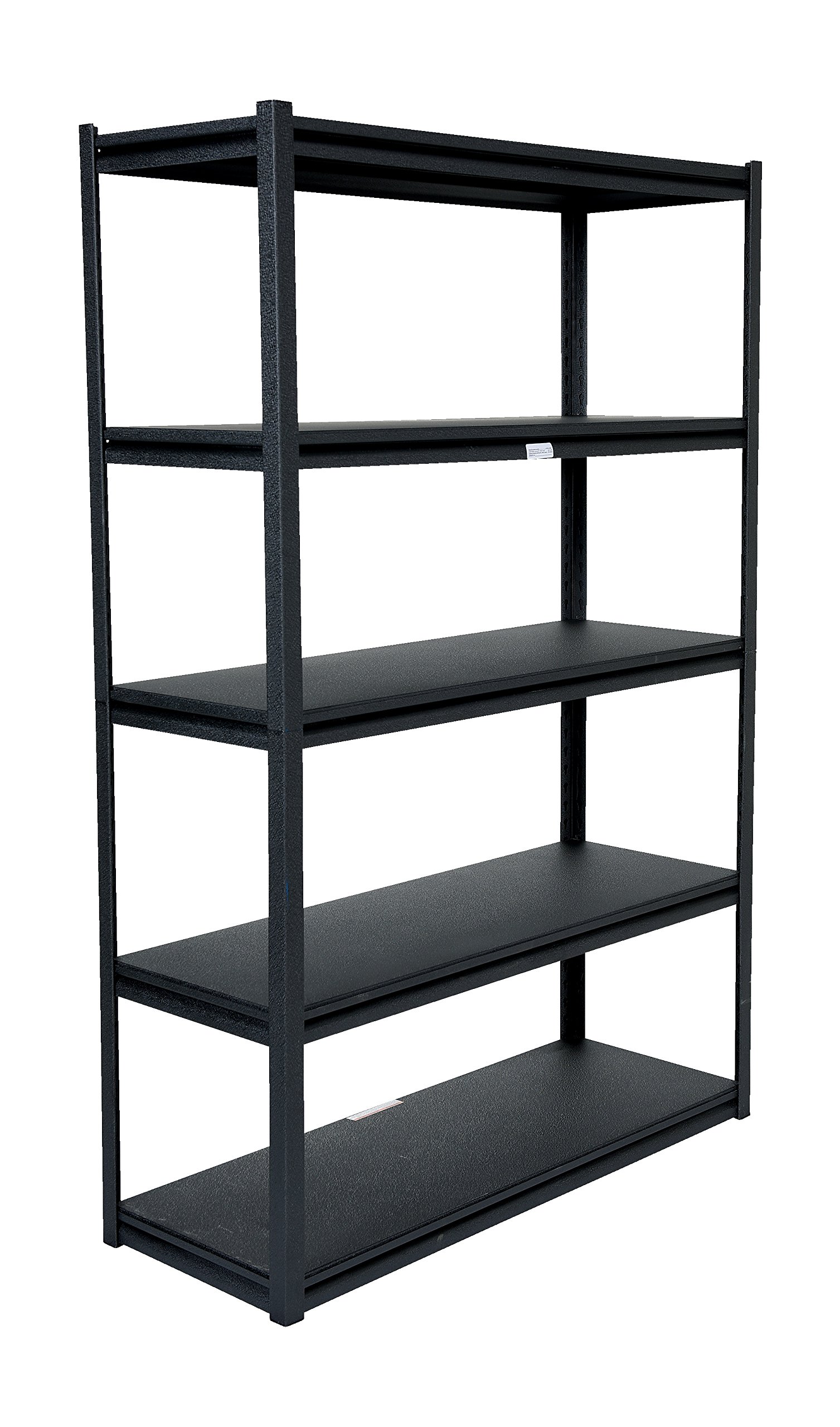 Vestil PCBS-1848 Steel Powder Coated Bolt-Less Shelving 48 in. x 18 in. x 72-1/4 in. 2000 Lb. Capacity Black