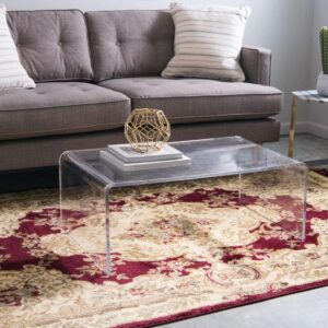 Unique Loom Versailles Collection Area Rug - Charles (5' 3" x 8' Rectangle Red/Cream)