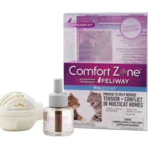 Comfort Zone Multicat Diffuser Kit for Cat Calming