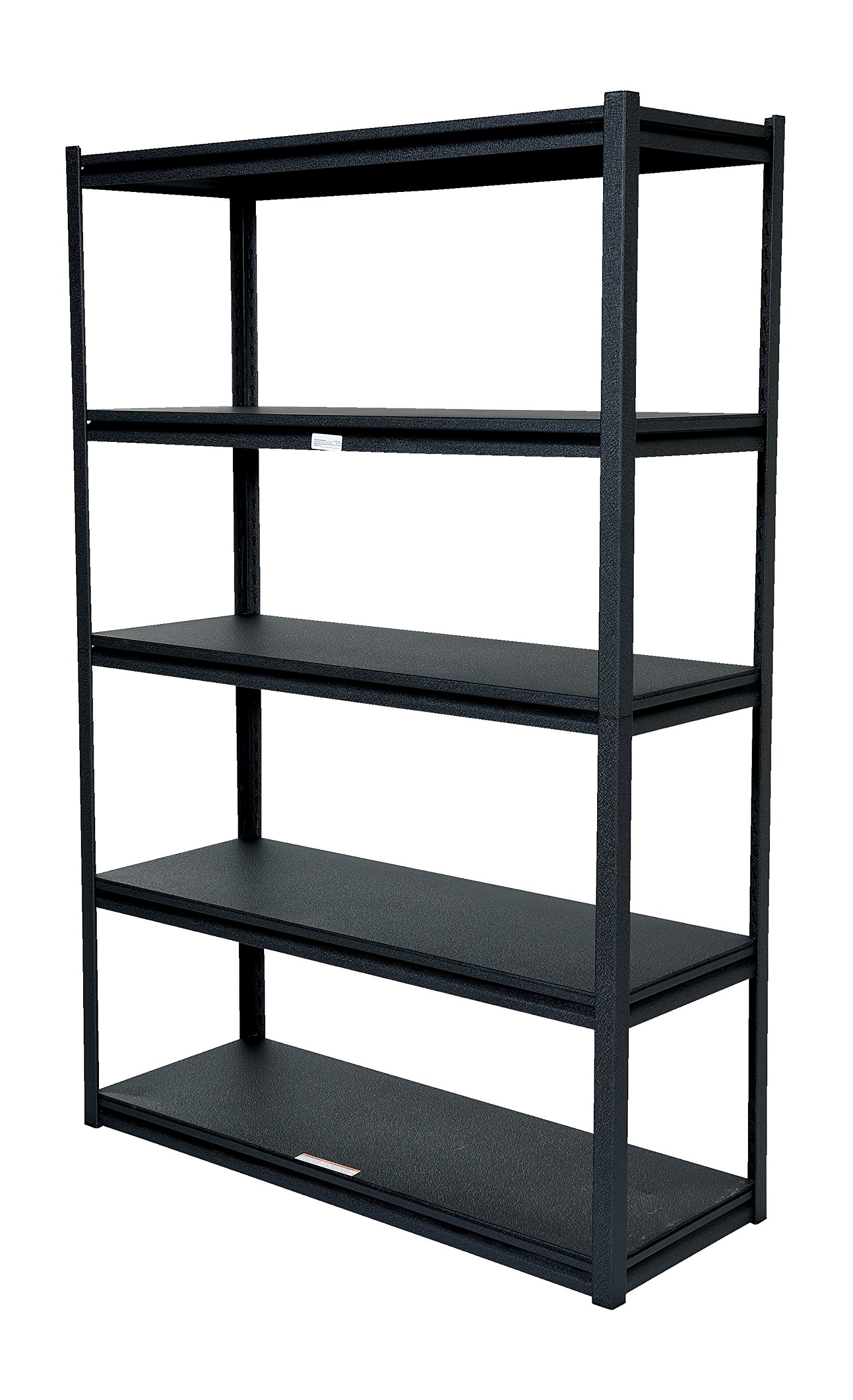 Vestil PCBS-1848 Steel Powder Coated Bolt-Less Shelving 48 in. x 18 in. x 72-1/4 in. 2000 Lb. Capacity Black