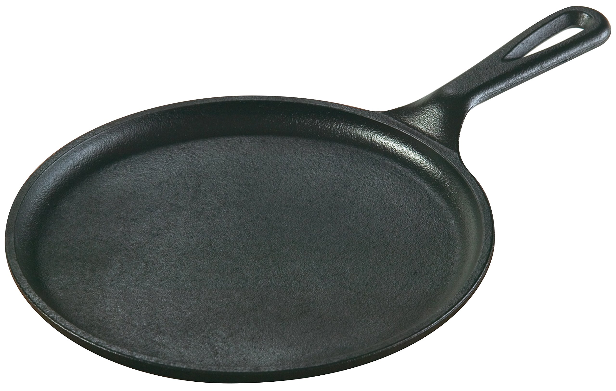 Lodge 8.38 in Cast Iron Round Griddle, Black