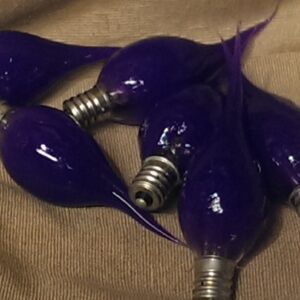 On The Bright Side Primitive Silicone Dipped 5 Watt Light Bulb - Pack of 6 - Dark Purple