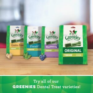 Greenies Dental Dog Treats Teenie Size, Original Flavor (36 Ounce, 130 Treats)