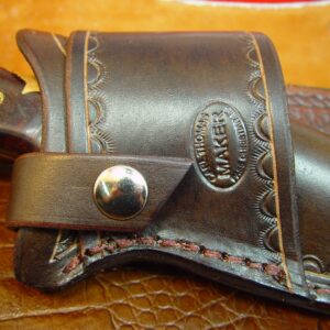 Buck 124 Cross Draw Knife Sheath Made Out of Buffalo Hide Leather.