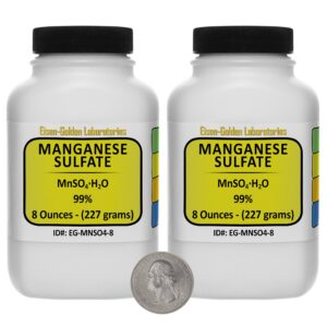 manganese sulfate [mnso4(h2o)] 99% ar grade powder 1 lb in two space-saver bottles