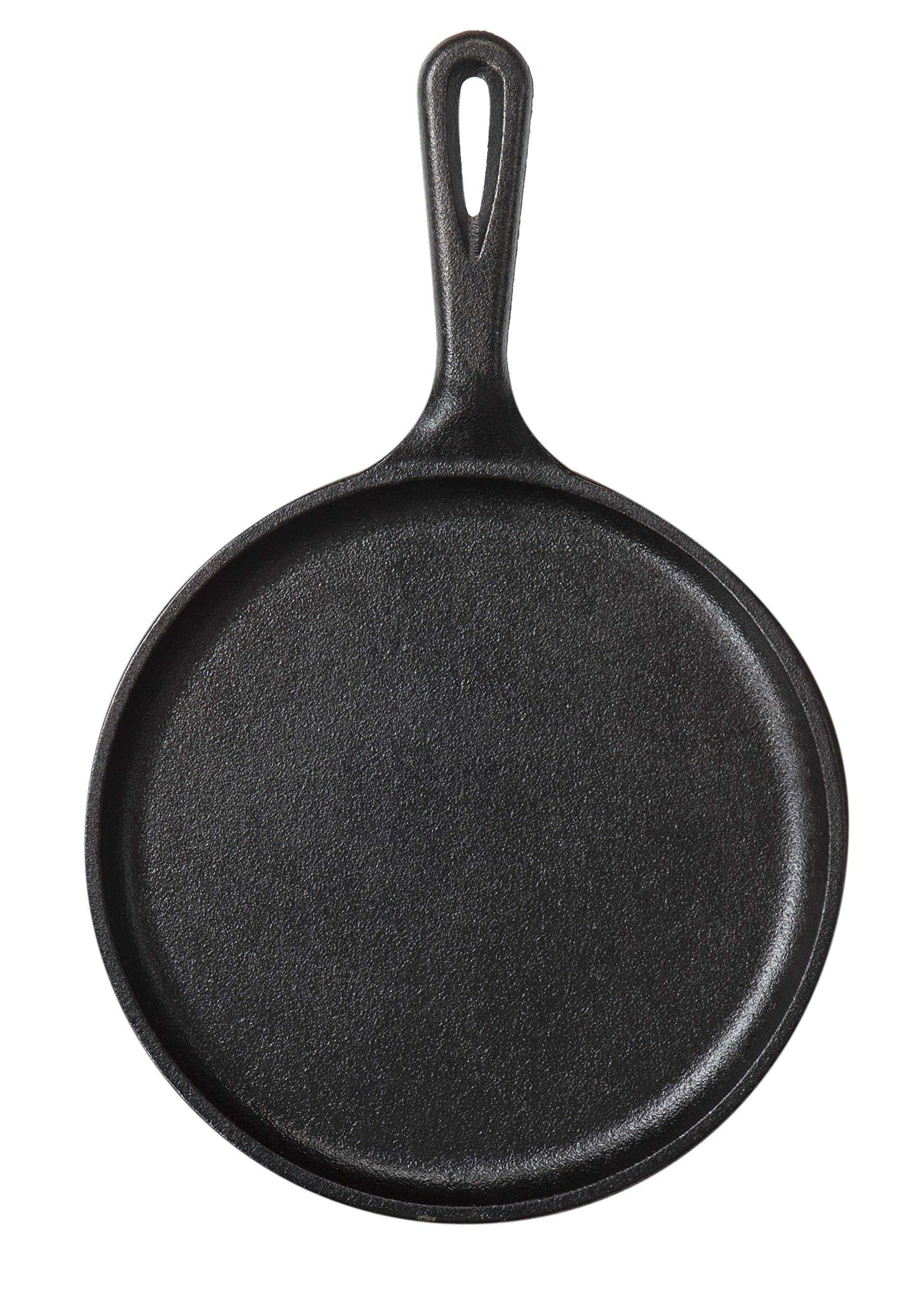 Lodge 8.38 in Cast Iron Round Griddle, Black