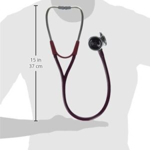 Welch Allyn 5079-322 Harvey DLX Stethoscopes, Triple Head, 28" Burgundy