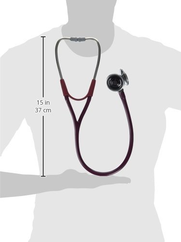 Welch Allyn 5079-322 Harvey DLX Stethoscopes, Triple Head, 28" Burgundy