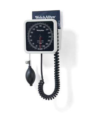 Welch Allyn 7670-02 767 Wall Aneroid with 8' Coiled Tubing