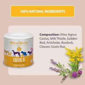 Hilton Herbs Canine Adrenal Gland Support Supplement for Dogs, 4.4 oz Tub