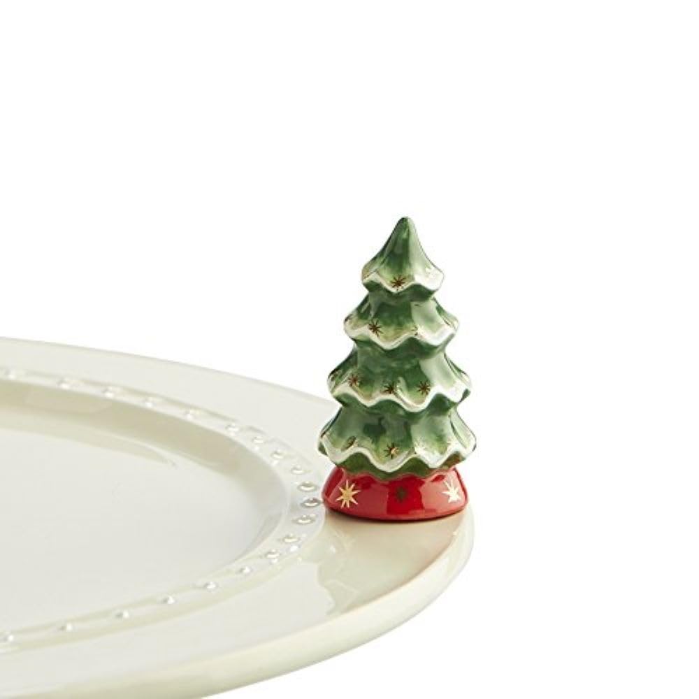 Nora Fleming O' Tannenbaum (Christmas Tree) - Hand-Painted Ceramic Christmas Decor - Winter Minis for The Home and Office