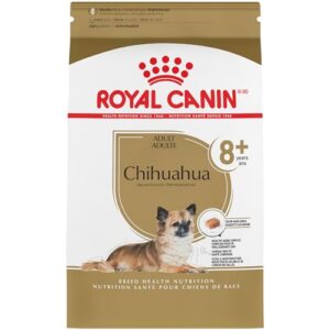 royal canin chihuahua adult 8+ breed specific dry dog food for senior dogs, 2.5 lb. bag