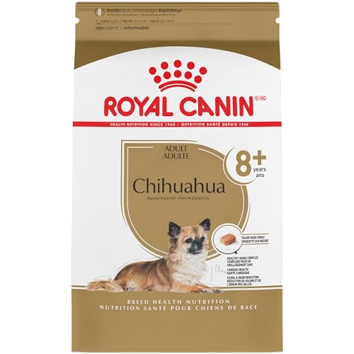 Royal Canin Chihuahua Adult 8+ Breed Specific Dry Dog Food for Senior Dogs, 2.5 lb. bag