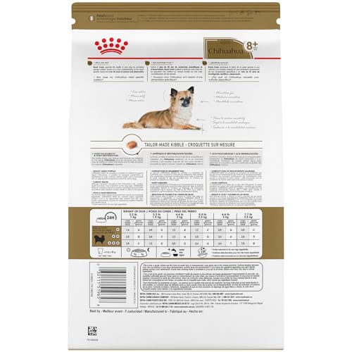 Royal Canin Chihuahua Adult 8+ Breed Specific Dry Dog Food for Senior Dogs, 2.5 lb. bag