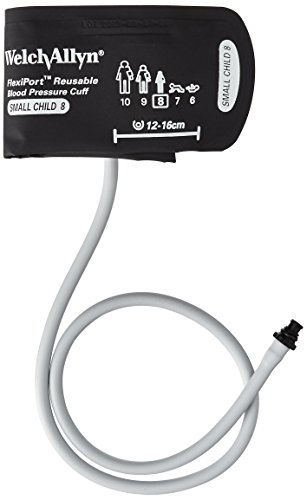 Welch Allyn REUSE-08-1TP FlexiPort Reuseable Blood Pressure Cuffs with One-Tube Tri-Purpose Connectors, Small Child, Size 8