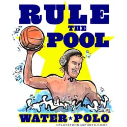 3-Pack Thanks Awesome WATER POLO Coach (5x7") Sports Powercard Greeting Cards - Awesome for Water Polo Players, Coaches and Fans - They'll Love 'Em!