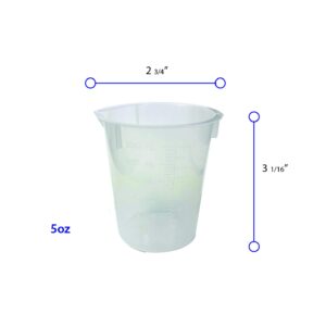 Maryland Plastics L-1240 Polypropylene Disposable Beaker, Graduated, 150 mL (Pack of 100)