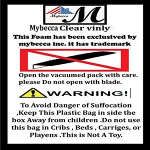 Mybecca Clear Marine Vinyl 54" -10 Gauge 54-Inch Wide- Sold Folded by Separate 1 Yard