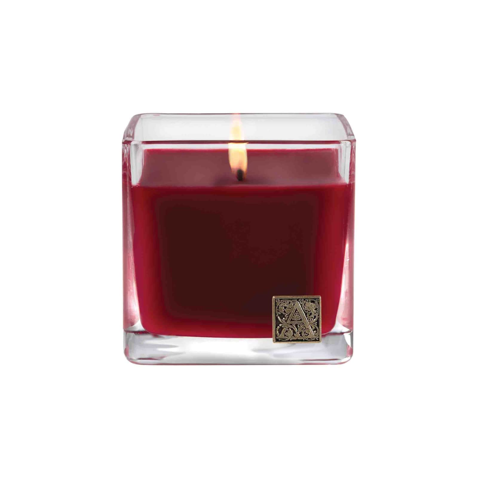 Aromatique Smell of Christmas Glass Cube Candle 12oz Decorative Home Fragrance Aromatherapy Long Lasting Room Air Freshener Perfect Fall Decoration Luxury Minimalism Modern Candle Gift 56 Hour Burn!