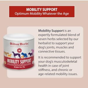 Hilton Herbs Canine Mobility Support Supplement for Optimum Joint Health in Dogs, 4.4 oz Tub