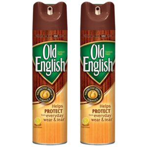 old english aerosol wood protector & cleaner, fresh lemon (pack of 2)