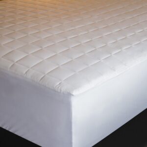 Quilted Fitted Mattress Pad (Twin XL ) Hypoic, Mattress Topper, Stretches up to 18 Inches Deep, by Assure Sleep Collection