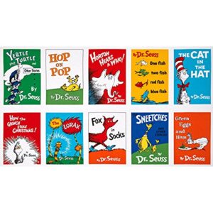 dr. seuss celebrate seuss book blocks 24'' panel adventure fabric