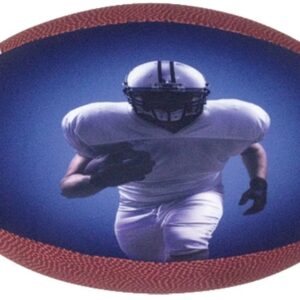 iscream Game On! Photoreal Football Shaped 16" x 12" x 12" Microbead Accent Pillow