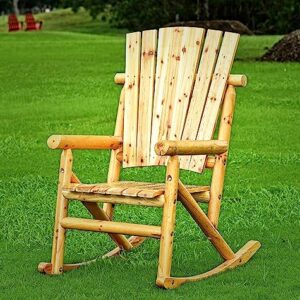 Leigh Country Rocker Chair Single Aspen Log TX 95100