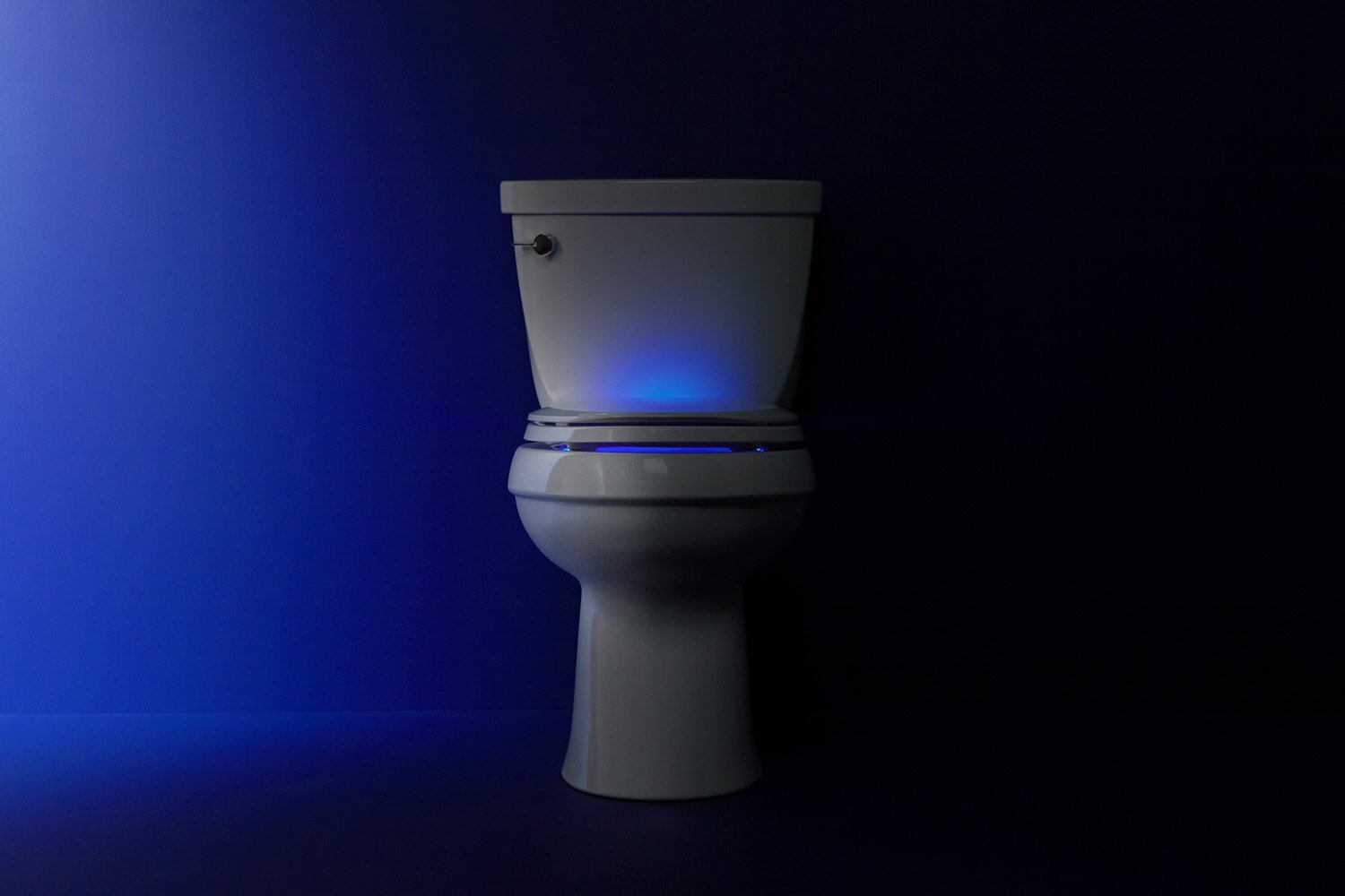 KOHLER 75796-0 Cachet Nightlight Quiet-Close with Grip-Tight Toilet Seat