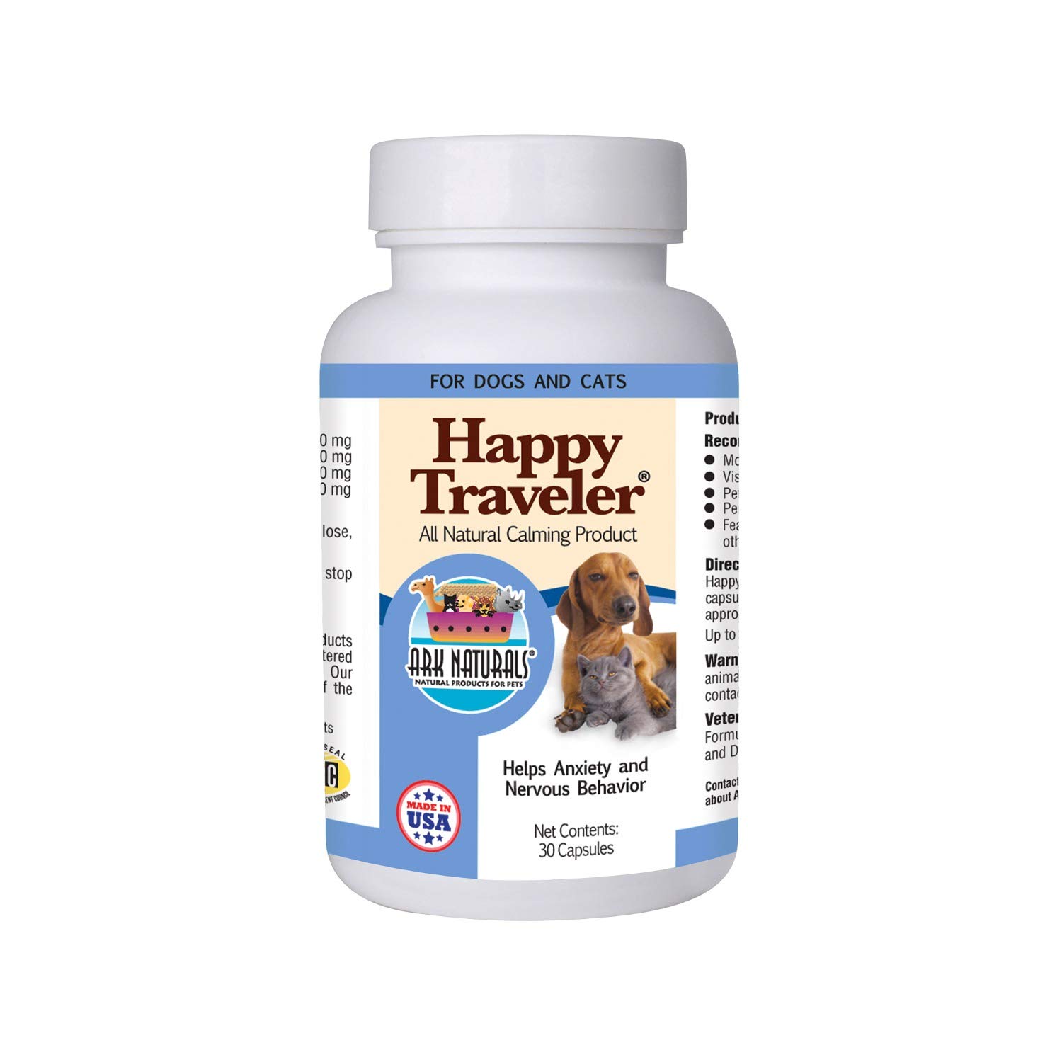 Ark Happy Traveler 500mg 30ct (Pack of 2)