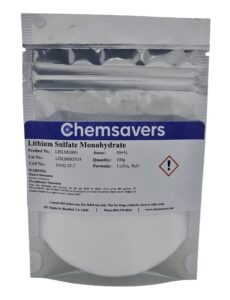 lithium sulfate monohydrate, 99+%, 100g