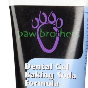 RYAN'S PET SUPPLIES Paw Brothers Mint Flavor Dental Gel, Baking Soda Formula, Fresh Breath Dental Care Gel, for Dogs and Cats, Made in The USA, 4 Ounces